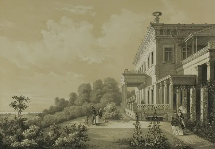 Framed Print : Palace of the Grand Duchess Marie Nicolaievna, c. 1820. Creator: C. Schultz Framed Print : Palace of the Grand Duchess Marie Nicolaievna, c. 1820. Creator: C. Schultz