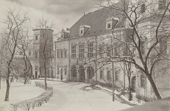 Framed Print : Palace of the Krakow Bishops - eastern facade, Kielce, between 1920-1930. Creator: Unknown Framed Print : Palace of the Krakow Bishops - eastern facade, Kielce, between 1920-1930. Creator: Unknown
