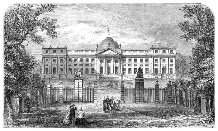 Framed Print : The Palace of Laeken, Brussels, the residence of the late King Leopold, 1865. Creator: Unknown Framed Print : The Palace of Laeken, Brussels, the residence of the late King Leopold, 1865. Creator: Unknown