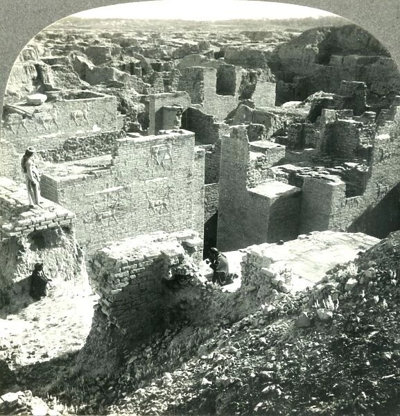 Palace of Nebuchadnezzar (6th Century B. C. ) and Desolate Ruins of Once Mighty Babylon