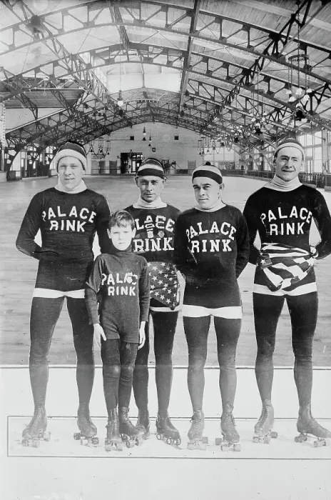 Framed Print : Palace Rink Team - Detroit, between c1910 and c1915. Creator: Bain News Service Framed Print : Palace Rink Team - Detroit, between c1910 and c1915. Creator: Bain News Service