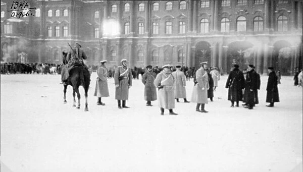 Palace Square at the Bloody Sunday in 1905, 1905