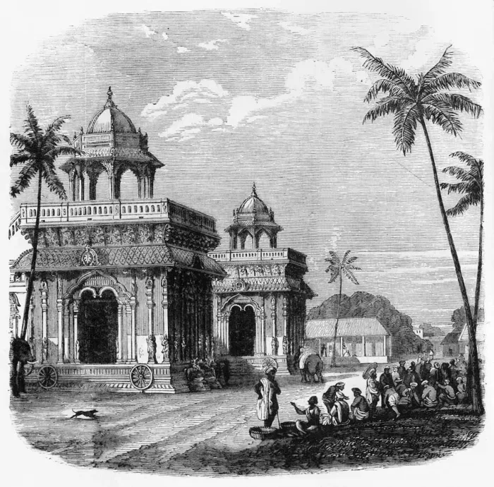 Framed Print : The Palace of Tanjore, c1891. Creator: James Grant Framed Print : The Palace of Tanjore, c1891. Creator: James Grant