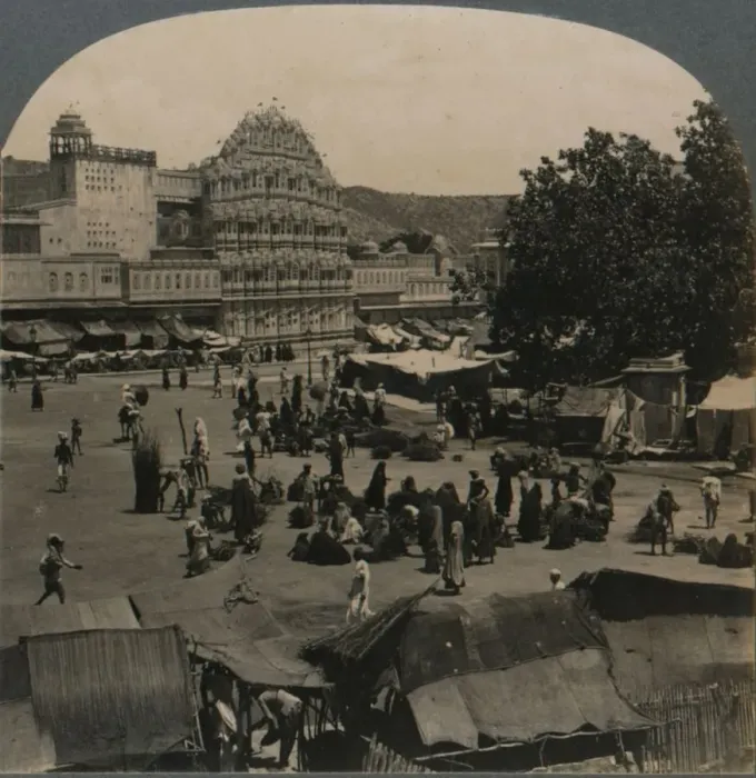Framed Print : Palace of the Winds from Shiva Temple, Jeypore, India, 1902 Framed Print : Palace of the Winds from Shiva Temple, Jeypore, India, 1902