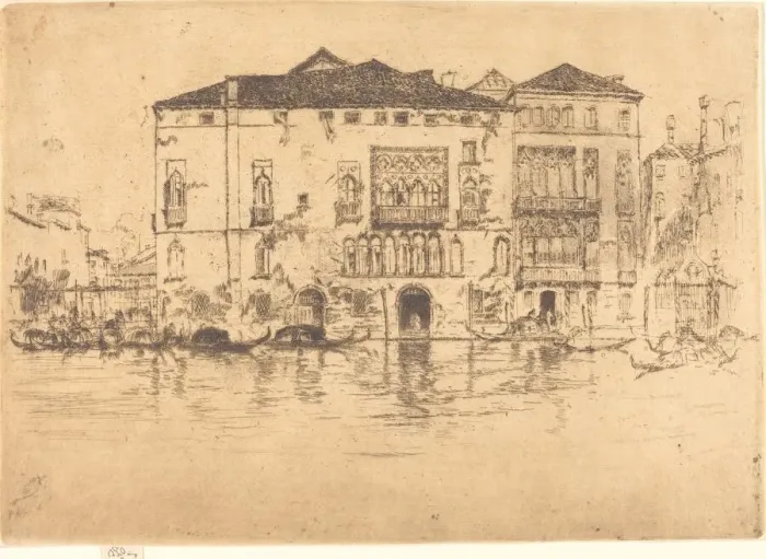 Framed Print : The Palaces, 1880. Creator: James Abbott McNeill Whistler Framed Print : The Palaces, 1880. Creator: James Abbott McNeill Whistler