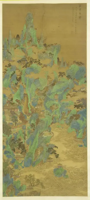Framed Print : The Palaces and Gate Towers of Penglai, 1683. Creator: Zhu Dan Framed Print : The Palaces and Gate Towers of Penglai, 1683. Creator: Zhu Dan