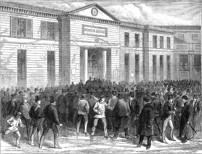 Framed Print : The Palais de Justice at Versailles during the elections, 1871. Creator: Unknown Framed Print : The Palais de Justice at Versailles during the elections, 1871. Creator: Unknown