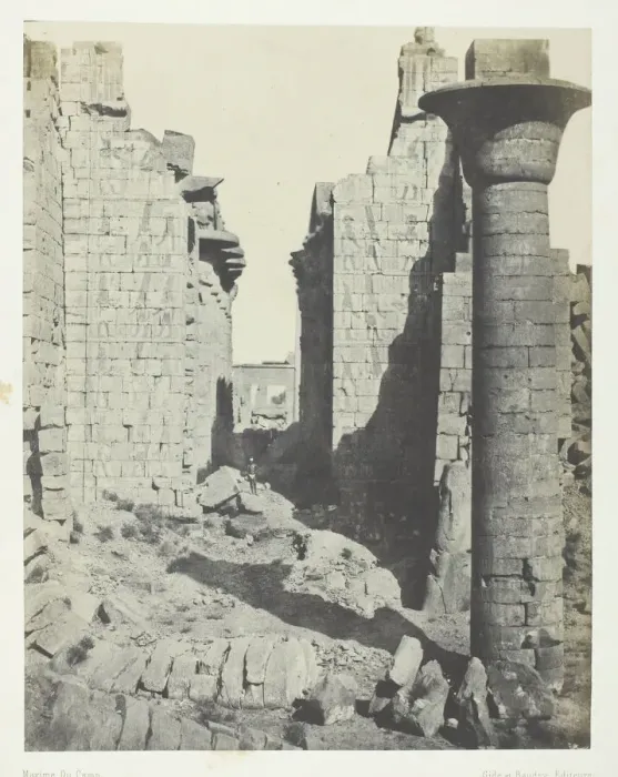 Framed Print : Palais de Karnak, Cour des Bubastites et Entree Principale de la Salle Hypostyle Framed Print : Palais de Karnak, Cour des Bubastites et Entree Principale de la Salle Hypostyle