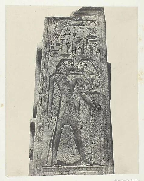 Palais de Karnak, Pilier Devant le Sanctuaire de Granit;Thebes, 1849  /  51