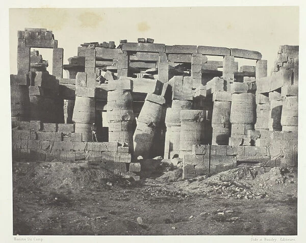 Palais de Karnak, Salle Hypostyle Prise au Nord;Thebes, 1849  /  51, printed 1852