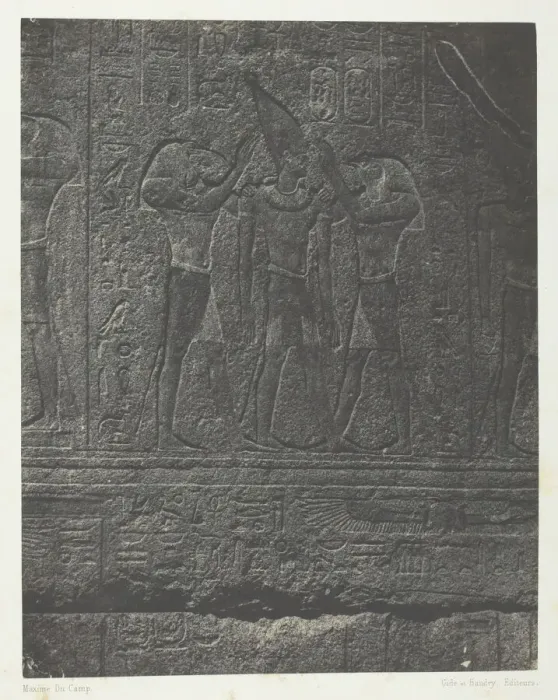 Framed Print : Palais de Karnak, Sculptures Exterieures du Sanctuaire de Granit;Thebes Framed Print : Palais de Karnak, Sculptures Exterieures du Sanctuaire de Granit;Thebes