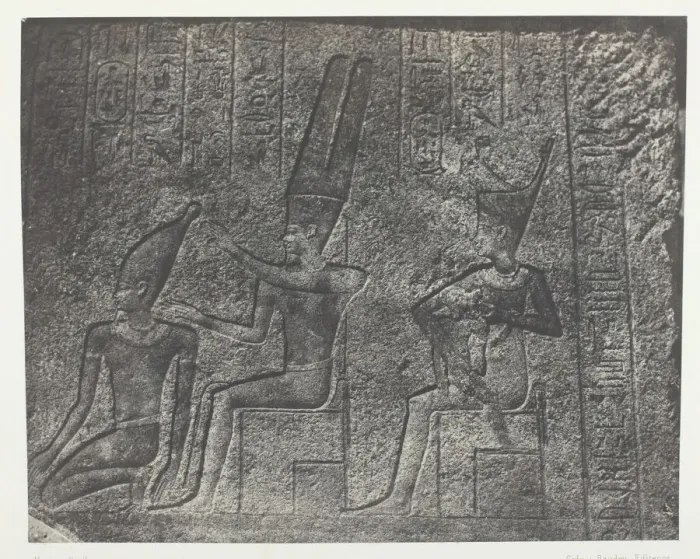 Framed Print : Palais de Karnak, Sculptures Exterieures du Sanctuaire de Granit;Thebes Framed Print : Palais de Karnak, Sculptures Exterieures du Sanctuaire de Granit;Thebes