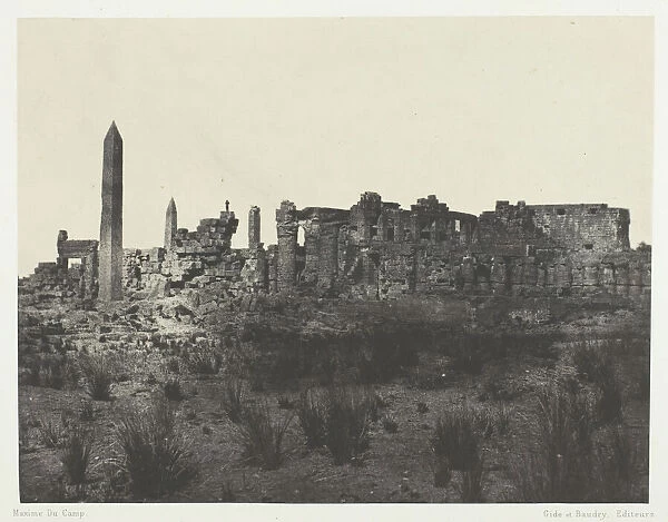 Palais de Karnak, Vue Generale des Ruines, Prise au Nord;Thebes, 1849  /  51