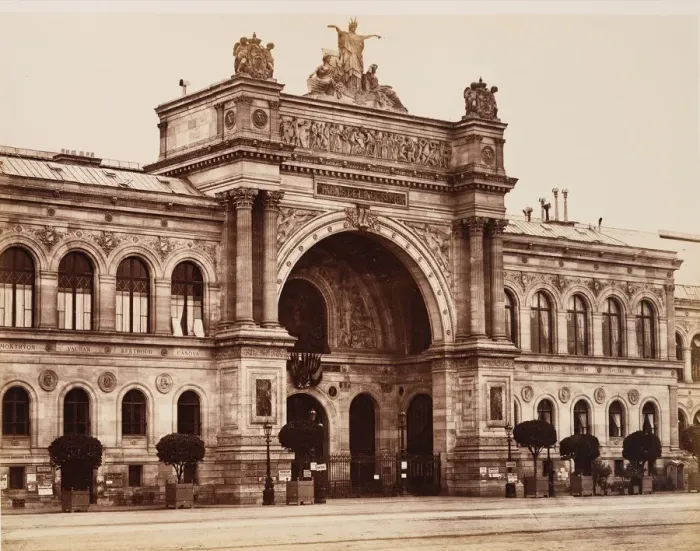Framed Print : Palais de l Industrie, 1850s-60s. Creator: Edouard Baldus Framed Print : Palais de l Industrie, 1850s-60s. Creator: Edouard Baldus
