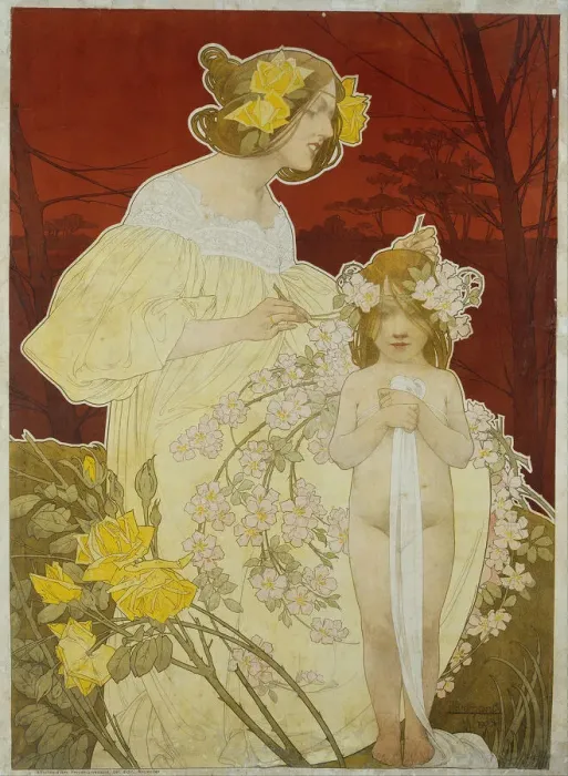 Framed Print : Palais de la Femme. Exposition de 1900. Artist: Privat-Livemont, Henri (1861?1936) Framed Print : Palais de la Femme. Exposition de 1900. Artist: Privat-Livemont, Henri (1861?1936)
