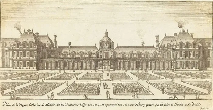 Framed Print : Palais de la Reyne Catherine de Medicis, 1650 / 1655. Creator: Israel Silvestre Framed Print : Palais de la Reyne Catherine de Medicis, 1650 / 1655. Creator: Israel Silvestre