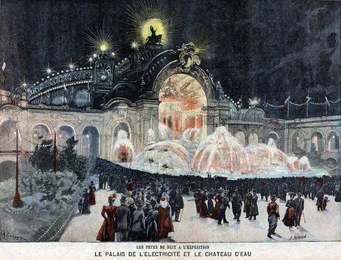 Framed Print : Palais de l'Électricité. Exposition universelle de 1900, 1900. Creator: Méaulle, Fortuné (1844-1916) Framed Print : Palais de l'Électricité. Exposition universelle de 1900, 1900. Creator: Méaulle, Fortuné (1844-1916)