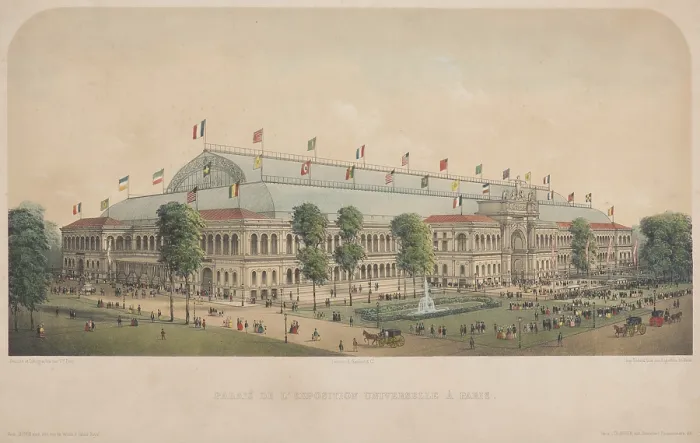 Framed Print : Palais de l'exposition universelle a Paris (Le palais de l'Industrie a Paris) Framed Print : Palais de l'exposition universelle a Paris (Le palais de l'Industrie a Paris)