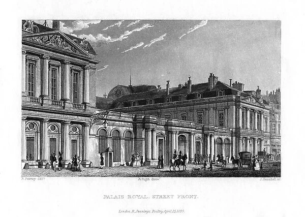 Palais Royal, Paris, France, 1829. Artist: J Hanshall