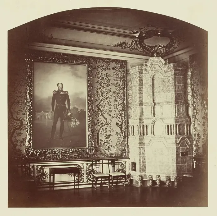 Framed Print : Palais de Tsarskoe-Selo, Salon de l'Appartement d'Alexandre 1er, 1859. Creator: Pierre-Ambrose Richebourg Framed Print : Palais de Tsarskoe-Selo, Salon de l'Appartement d'Alexandre 1er, 1859. Creator: Pierre-Ambrose Richebourg