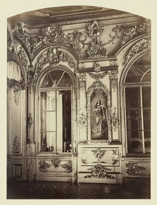 Framed Print : Palais de Tsarskoe-Selo, Tribune Imperiale de la Chapelle, 1859. Creator: Pierre-Ambrose Richebourg Framed Print : Palais de Tsarskoe-Selo, Tribune Imperiale de la Chapelle, 1859. Creator: Pierre-Ambrose Richebourg