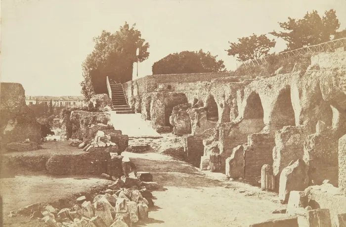 Framed Print : Palatine Hill - Ruins of the Emperors Residence, Rome, between 1870-1880. Creator: Unknown. Palatine Hill - Ruins of the Emperors Residence, Rome, between 1870-1880 Framed Print : Palatine Hill - Ruins of the Emperors Residence, Rome, between 1870-1880. Creator: Unknown. Palatine Hill - Ruins of the Emperors Residence, Rome, between 1870-1880