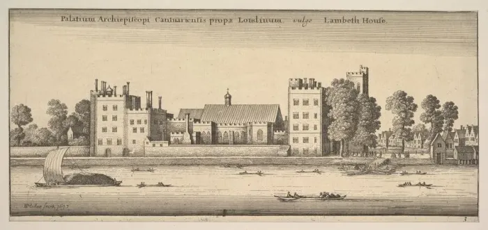 Framed Print : Palatium Archiepiscopi Cantuariensis propae Londinum vulgo Lambeth House (Lambeth House Framed Print : Palatium Archiepiscopi Cantuariensis propae Londinum vulgo Lambeth House (Lambeth House