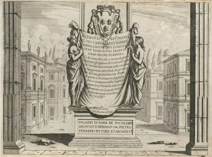 Framed Print : Palazzi di Roma de piu Celebri Architetti, published c. 1655. Creator: Pietro Ferrerio Framed Print : Palazzi di Roma de piu Celebri Architetti, published c. 1655. Creator: Pietro Ferrerio