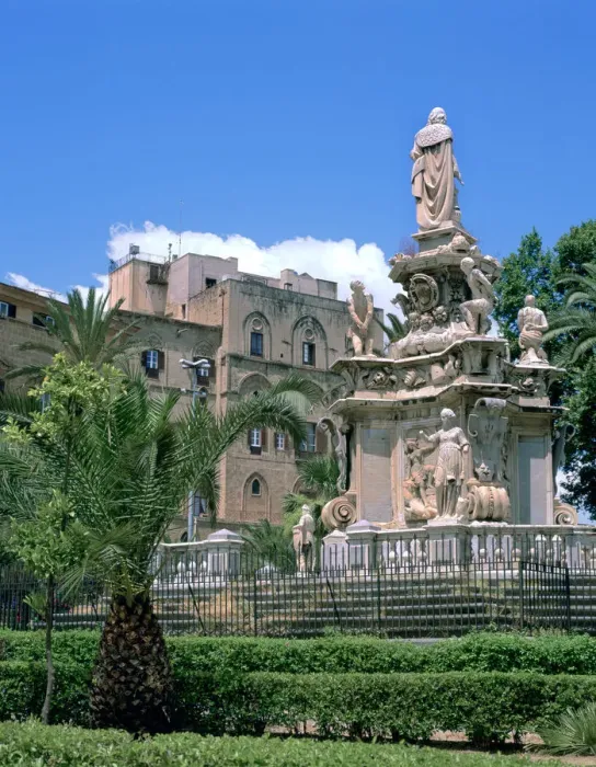 Framed Print : Palazzo dei Normanni from the Piazza della Vittoria, Palermo, Sicily, Italy Framed Print : Palazzo dei Normanni from the Piazza della Vittoria, Palermo, Sicily, Italy