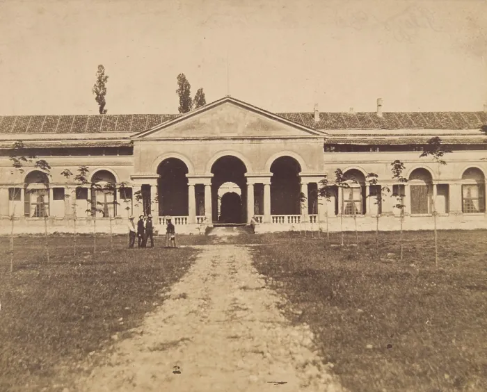Framed Print : Palazzo Te, Mantua - view from the north-west... between 1870-1880. Creator: Unknown Framed Print : Palazzo Te, Mantua - view from the north-west... between 1870-1880. Creator: Unknown