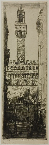 Palazzo Vecchio, Florence, 1909. Creator: Donald Shaw MacLaughlan