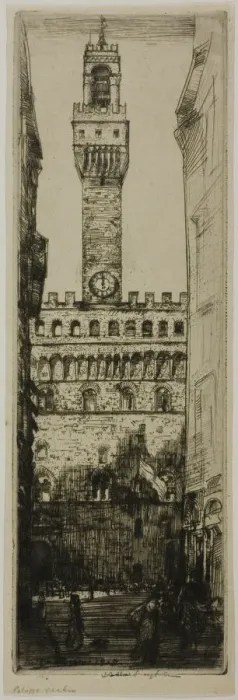 Framed Print : Palazzo Vecchio, Florence, 1909. Creator: Donald Shaw MacLaughlan Framed Print : Palazzo Vecchio, Florence, 1909. Creator: Donald Shaw MacLaughlan