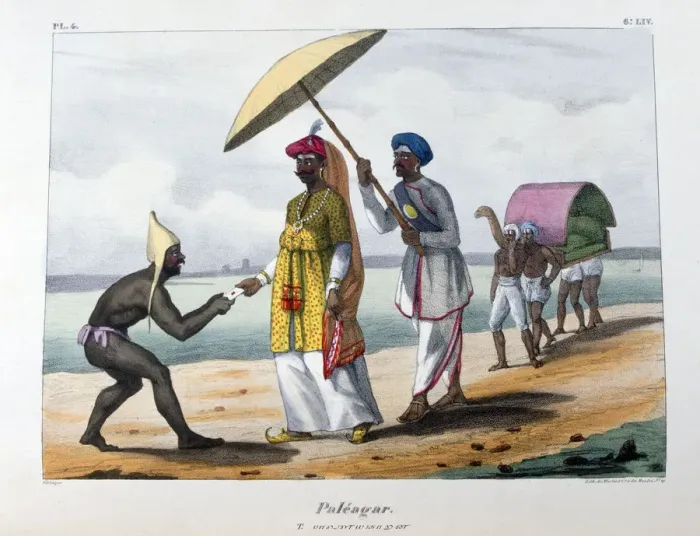 Framed Print : Paleagar, 1828. Artist: Marlet et Cie Framed Print : Paleagar, 1828. Artist: Marlet et Cie