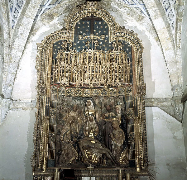 Palencia Retablo De LA Iglesia De San Pablo Arte Gotico