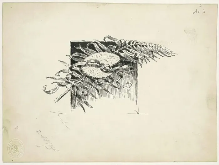 Framed Print : Palette, 1890-1891. Creator: James Henry Moser Framed Print : Palette, 1890-1891. Creator: James Henry Moser