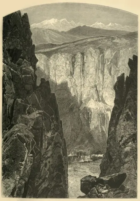 Framed Print : Palisade Canon, 1874. Creator: W. H. Morse Framed Print : Palisade Canon, 1874. Creator: W. H. Morse