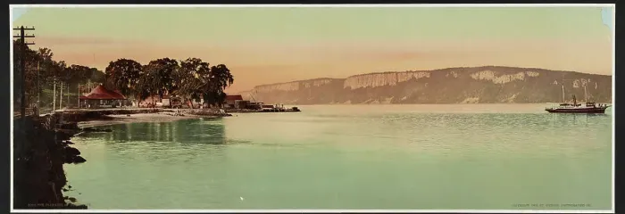 Framed Print : Palisades of the Hudson River, N.Y. c1900. Creator: William H. Jackson Framed Print : Palisades of the Hudson River, N.Y. c1900. Creator: William H. Jackson