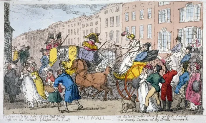 Framed Print : Pall Mall, 1807 Artist Framed Print : Pall Mall, 1807 Artist