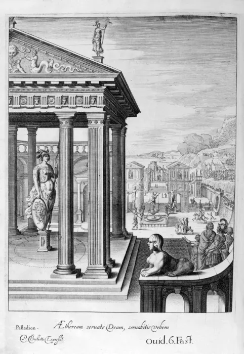 Framed Print : The Palladium, 1655. Artist: Michel de Marolles Framed Print : The Palladium, 1655. Artist: Michel de Marolles
