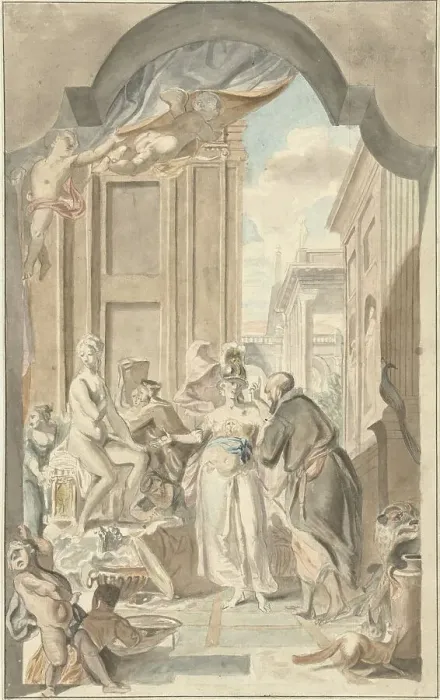 Framed Print : Pallas Athens in the Prometheus studio, 1752-1819. Creator: Juriaan Andriessen Framed Print : Pallas Athens in the Prometheus studio, 1752-1819. Creator: Juriaan Andriessen
