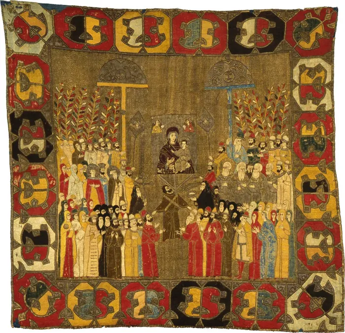 Framed Print : Palm Sunday Procession in Moscow on April 8, 1498. Zoe Palaiologina with daughters (left under), Ivan III, Elena of Wallachia, D, 1498. Artist: Ancient Russian Art Framed Print : Palm Sunday Procession in Moscow on April 8, 1498. Zoe Palaiologina with daughters (left under), Ivan III, Elena of Wallachia, D, 1498. Artist: Ancient Russian Art