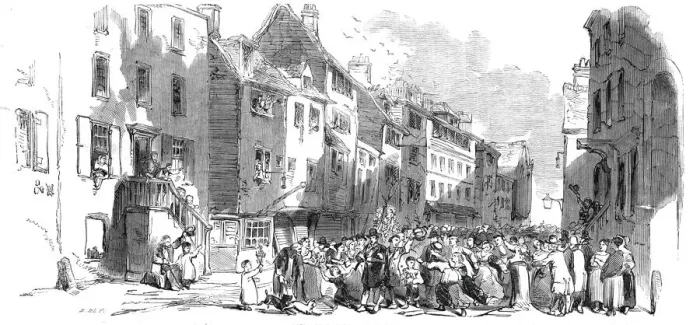 Framed Print : Palm Sunday in Spitalfields, 1844. Creator: Unknown Framed Print : Palm Sunday in Spitalfields, 1844. Creator: Unknown