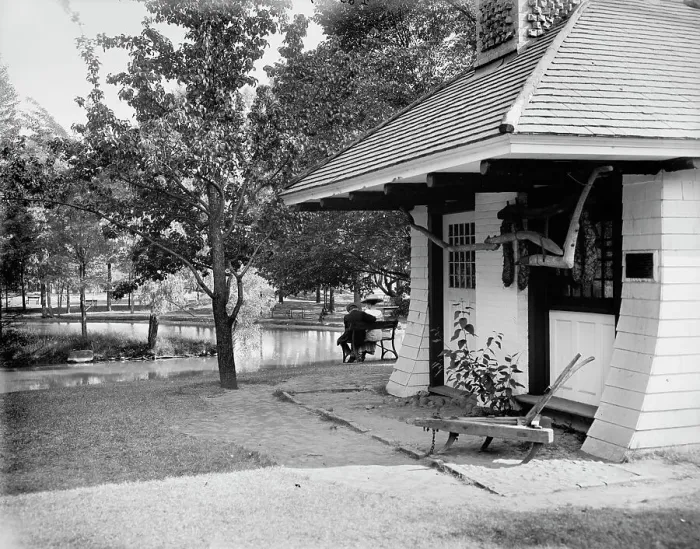 Framed Print : Palmer Park, Detroit, Mich. between 1900 and 1920. Creator: Unknown Framed Print : Palmer Park, Detroit, Mich. between 1900 and 1920. Creator: Unknown
