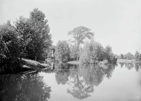 Palmer Park, the lake, between 1880 and 1899. Creator: Unknown