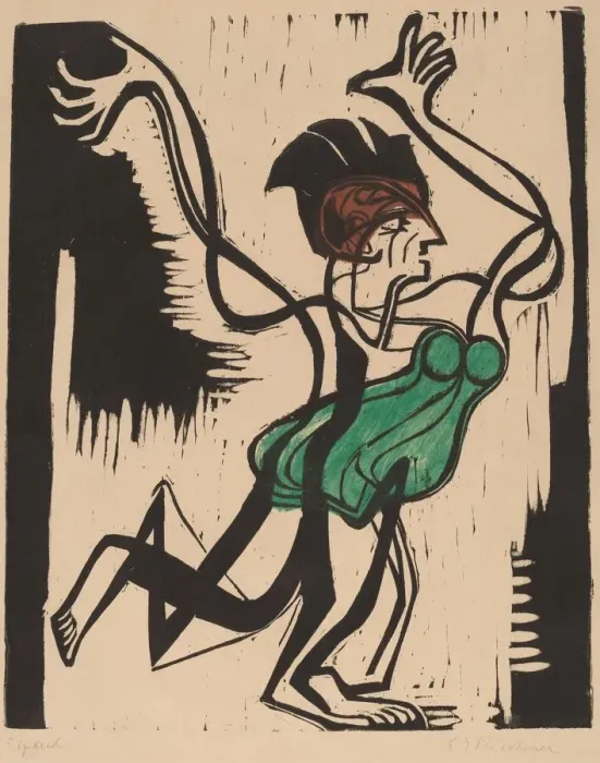 Framed Print : Palucca, 1930. Creator: Ernst Kirchner Framed Print : Palucca, 1930. Creator: Ernst Kirchner
