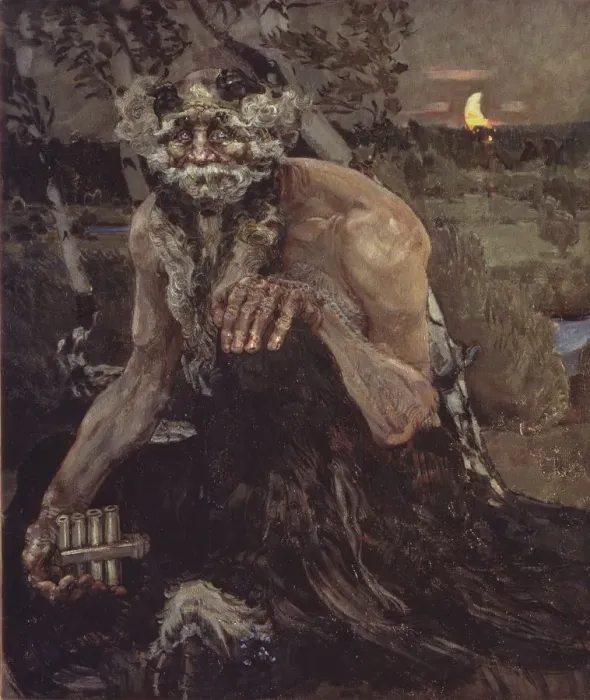 Framed Print : Pan, 1899. Artist: Vrubel, Mikhail Alexandrovich (1856-1910) Framed Print : Pan, 1899. Artist: Vrubel, Mikhail Alexandrovich (1856-1910)