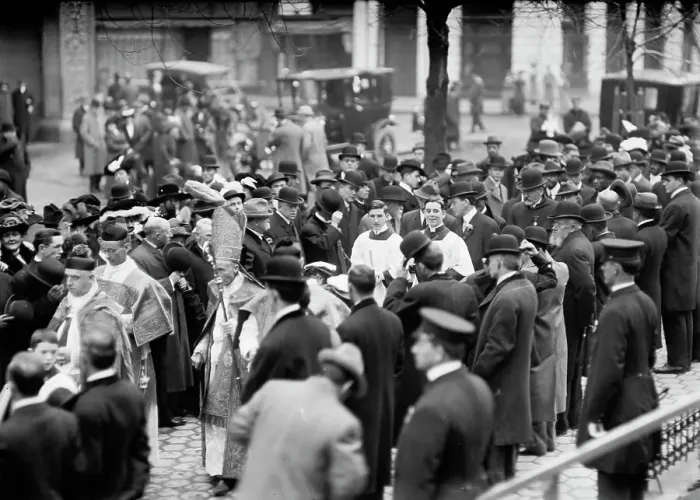 Framed Print : Pan American Mass - Thanksgiving Day At St. Patrick's. Mons. Dougherty; Dr. Burns; Cardinal... 1912 Creator: Harris & Ewing. Pan American Mass - Thanksgiving Day At St. Patrick's. Mons. Dougherty; Dr Framed Print : Pan American Mass - Thanksgiving Day At St. Patrick's. Mons. Dougherty; Dr. Burns; Cardinal... 1912 Creator: Harris & Ewing. Pan American Mass - Thanksgiving Day At St. Patrick's. Mons. Dougherty; Dr