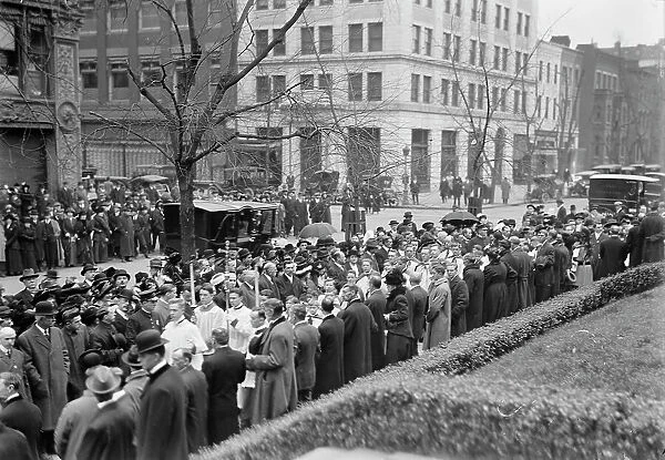Pan American Mass - Thanksgiving Day at St. Patrick's. Groups at St. Patrick's, 1914. Creator: Harris & Ewing. Pan American Mass - Thanksgiving Day at St. Patrick's. Groups at St. Patrick's, 1914. Creator: Harris & Ewing