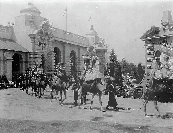 Pan-American midway parade, 1901. Creator: Frances Benjamin Johnston