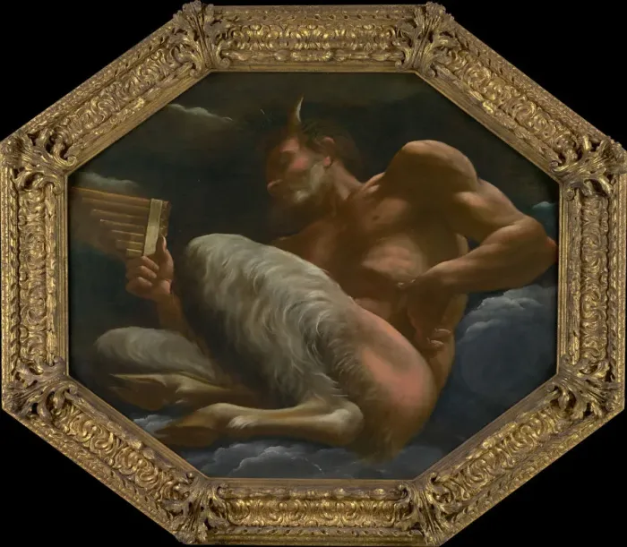 Framed Print : Pan, ca 1592. Artist: Carracci, Annibale (1560-1609) Framed Print : Pan, ca 1592. Artist: Carracci, Annibale (1560-1609)